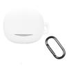 For QCY MeloBuds N50 Silicone Case Wireless Earphones Protective Cover with Anti-Lost Buckle