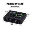 BOMGE Mini 2-kanals USB-lydgrensesnitt for opptak, streaming og podcasting med XLR48V Phantom Power, Studio Quality Audio Interface for gitar