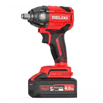 Delixi Brushless Rechargeable Impact Wrench with Lithium Battery - High Torque for Auto Repair