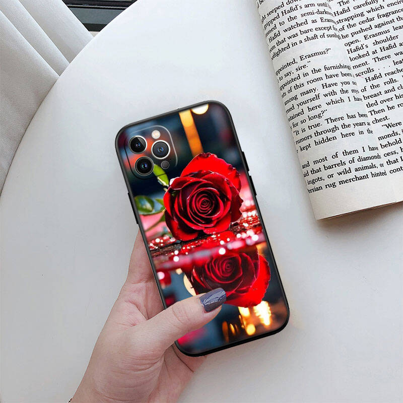 MH131 Roses Flower Phone Shell Case for iPhone 7 8 11 12 13 14 15 16 17 16E XS Pro Max XR X SE Air
