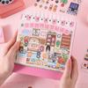 JIAMEI 20in1 Pixel World Series Kawaii Cartoon 3D Miniature Scene Stickers Book DIY Hand Stacking Paste Fun Scrapbook Stickers