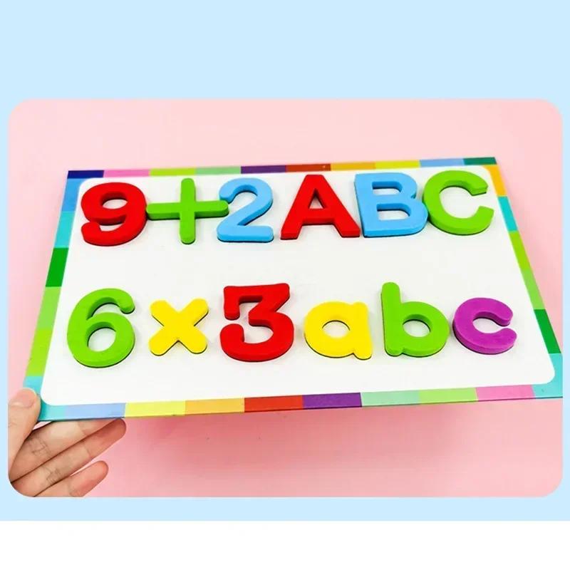 Magnetic Alphabet Letters EVA Foam Refrigerator Stickers Toddlers Kids Learning Spelling Counting Educational Toys Gift
