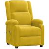 Electric Massage Chair Yellow Velvet
