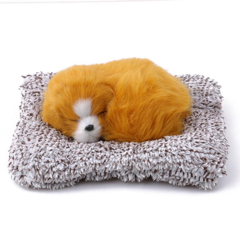 Simulation Dog Toy Ornaments, Simulation Animal Plush Dogs Cushion Small Dog Nap, Sleeping Dogs, For Car Doll Ornaments