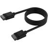 Câble corsair icue link - 600mm droit - noir - largeur 5mm