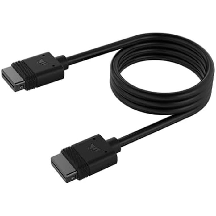 Câble corsair icue link - 600mm droit - noir - largeur 5mm