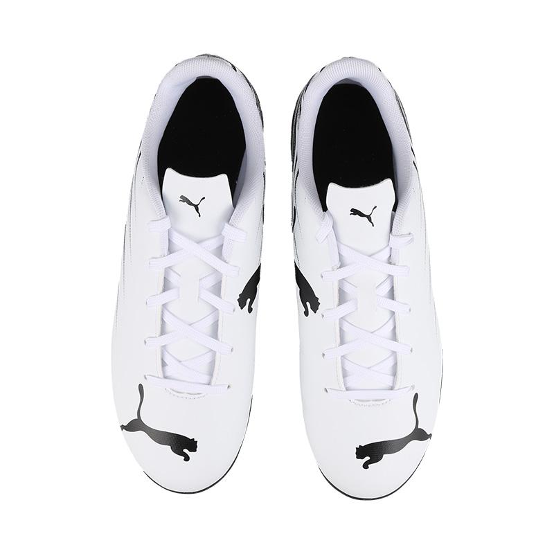 Puma Basic Attacanto 2 Comfortable Training Anti-Slip Breathable Durable Low-Top Soccer Shoes Kids sneaker White Black 108497-02