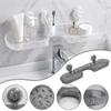 No Drill Washbasin Hanging Rack Waterproof Suction Cup Bathroom Holder  Bathroom