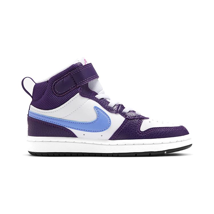 Nike Mid 2 High Top Sneakers White Grape Kids Sneakers CD7783-106