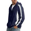 Men's Casual Lightweight Hooded Jacket Quick Dry Long Sleeve Zip Up Windbreaker for Outdoor Sports and Travel