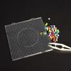 Fuse Beads Boards 5mm Large Clear Plastic Pegboards for Kids Craft Beads Pixel Puzzle Pegboards Creative Handmade Craft Toy Gift