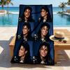 Michael Jackson Performance Stylish Digital Printing Beach Towel Quickdrying Absorbent Blanket For Beach Pool Gym Travel