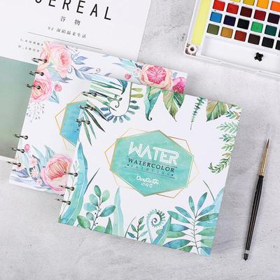 300gsm Thickened Watercolor Sketchbook – Square Loose-leaf for Doodling & Drawing