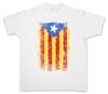 CATALONIA VINTAGE FLAG T-SHIRT Freedom for Free Viva La Revolution Independence