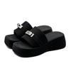 Summer versatile shorty slippers heighten ice blue platform women's shoes sandals women wear without tiring feet
