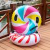 Ski Circle Thickened Base Shockproof Colorfast Inflatable Leakproof Wear-resistant Snowflake Print Cold-Resistant Heavy Duty Sledding Snow Tube
