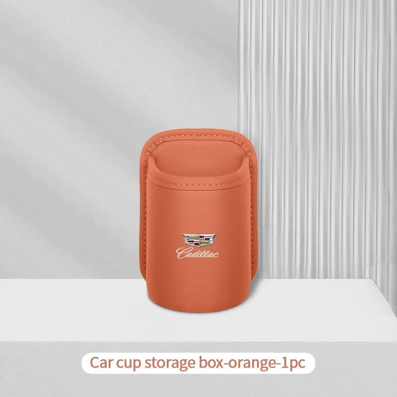 For Cadillac XT5 XT6 XTS ATS BLS CT4 CT5 SLS SRX CTS ESCALADE Car Logo Water Cup Box Car Door Wall Mounted Storage Accessories