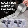 High Temperature Resistance Aluminum Foil Tape Kitchen Cooking  Pipe Repair Tape Adhesive Sealing Foil Heat Insulation Leak Tape