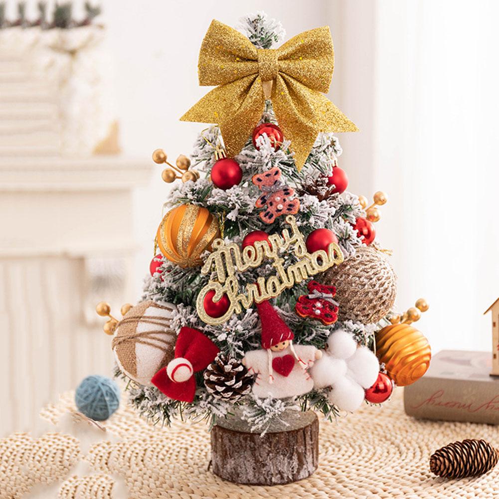 

45СМ Настольная Мини Маленькая Рождественская Елка с Подсветкой Домашняя Вечеринка DIY Декор оранжевый