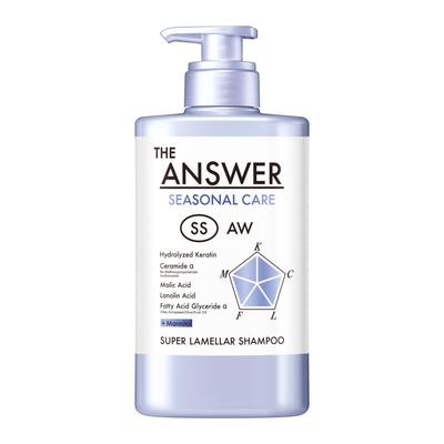 THE ANSWER SS Super Lamella Shampoo 400ml Duft nach Jasmin & Mandarine Haarpflege Sulfatfrei Parabenfrei Silikonfrei