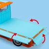 1/24 SUZOKI Gulf Truck Legierung Auto Diecasts & Spielzeugfahrzeuge Automodell Ton und Licht Rückzugauto Spielzeug für Kinder Geschenke