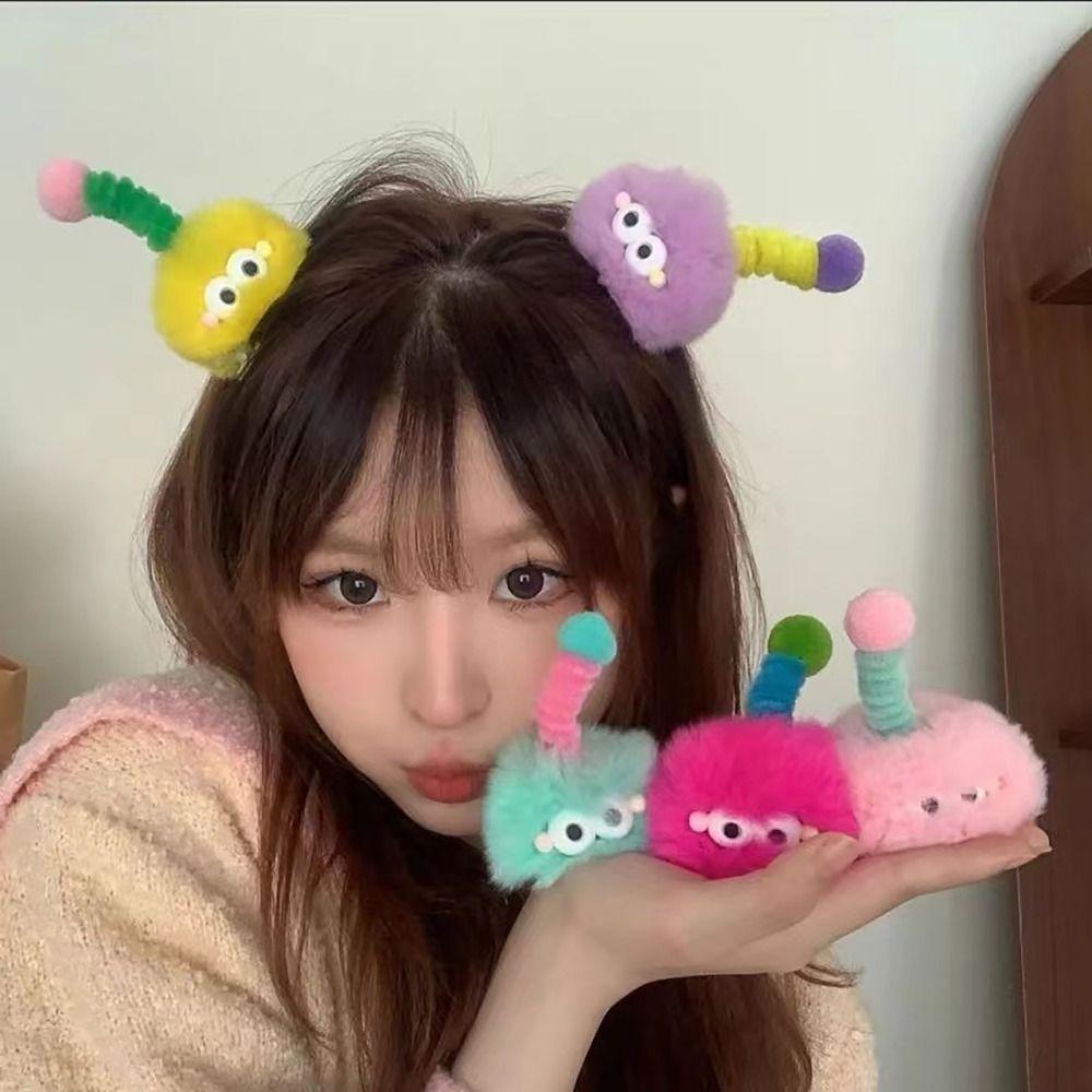Furry Duckbill Clip Antenna Side Clip Cute Bangs Hairpin  Braided Hair