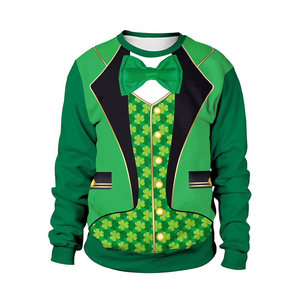 St. Patrick's Day Green Hat Irish Festival 2026 Spring New Year Couple T-shirts & Hoodies for Men