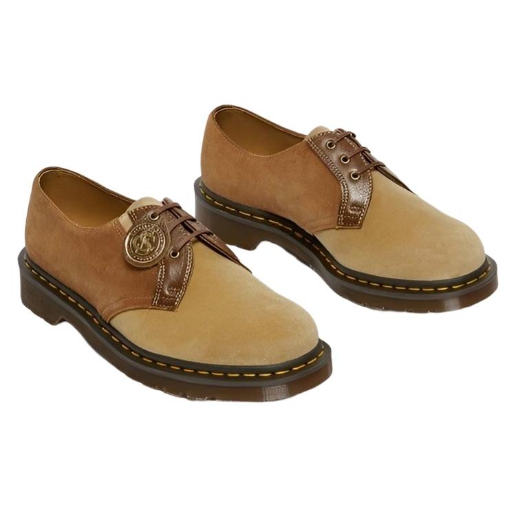 Dr. Martens 1461 Made in England Suede Oxford Leather Shoes 'Brown' Men's 27511795