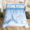 Silver Glitter Bedding Set Bling Party Decorations Duvet Cover For Kids Boys Girls Teens Diamond Comforter Cover Room Decor 3Pcs