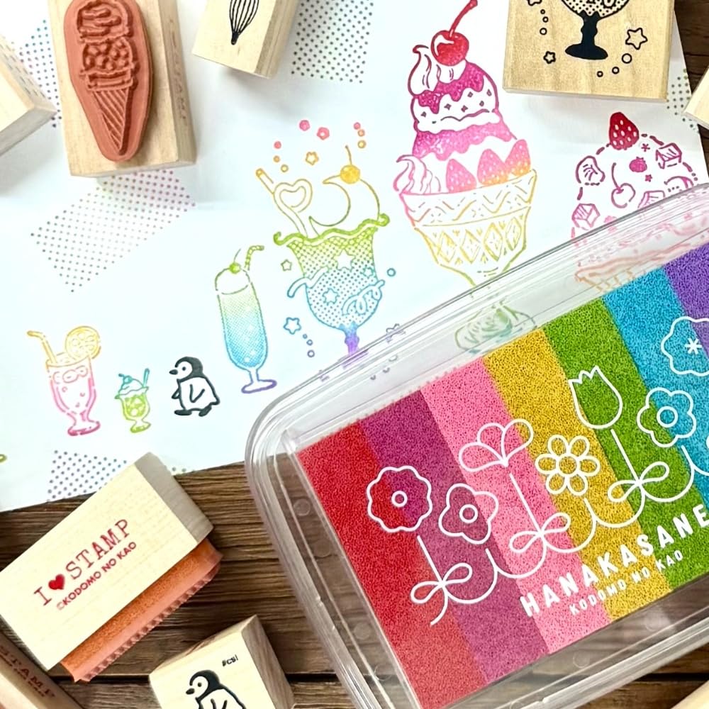 Kodomo no Kao Ink Gradient Ink Pad Hanakasane L, 4168-002