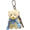 Ins Scarf Bear Pendant Bag Hanging Blush Bear Teddy Bear Plush Doll Keychain