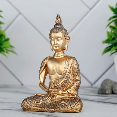 Nová sedící meditační soška Buddhy, výstavní kus, idol, bytové dekorace do obývacího pokoje a dárky