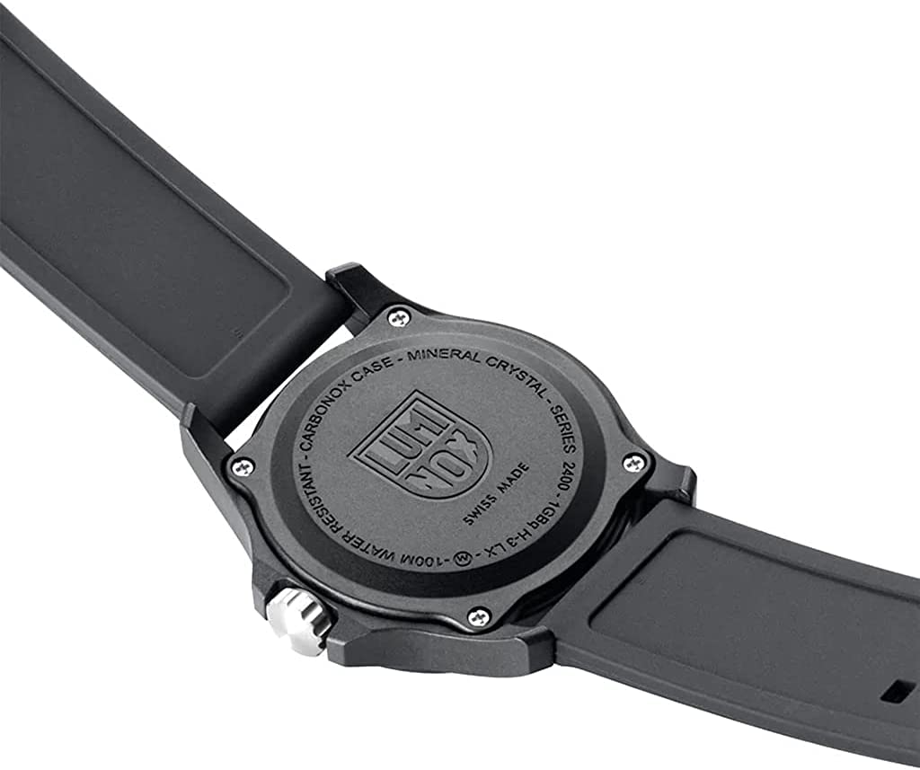 Luminox Patagonia Carbonox Green Logo Watch X2.2401 Black 44mm Model Swiss Made [Used]