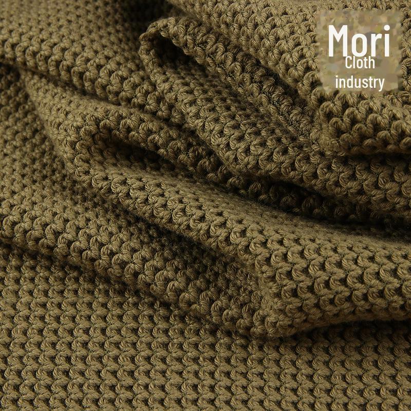 300g Wool Blend Fish Scale Sweater Fabric - Thick, Stretchy, and Warm for Cardigans or Jackets