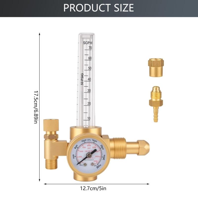Pressure Regulators Suitable for Argon Heliums Industrial Grades Welding Equipment Accessory