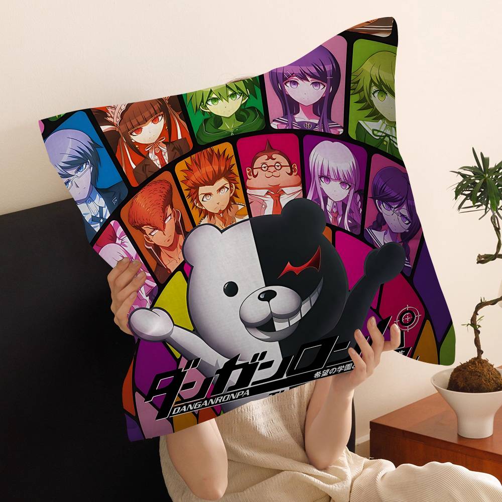 Anime Game Danganronpa Lucky Dragon Pillow Cover Sofa Cushion Cover Home Room Decoration Children Gift