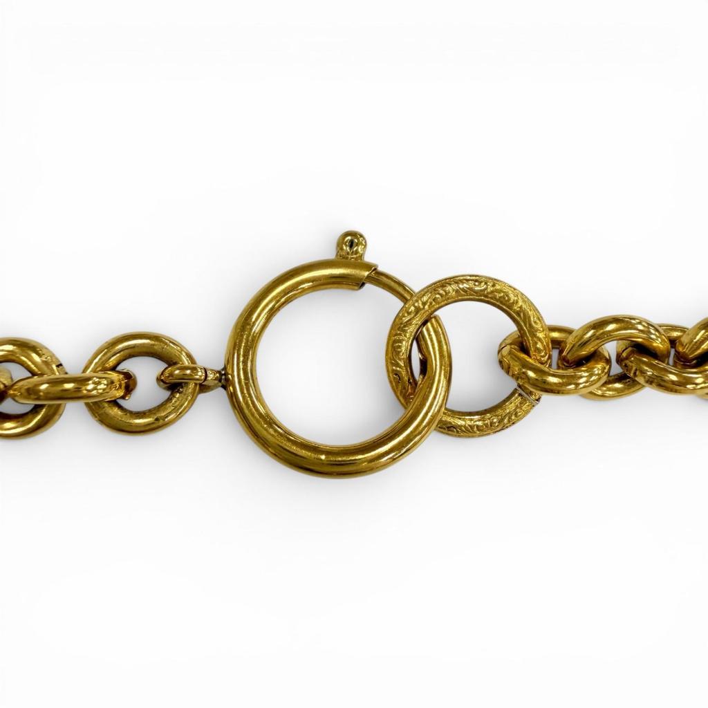 Excellent CHANEL Necklace 1994 gold Women 94P Used