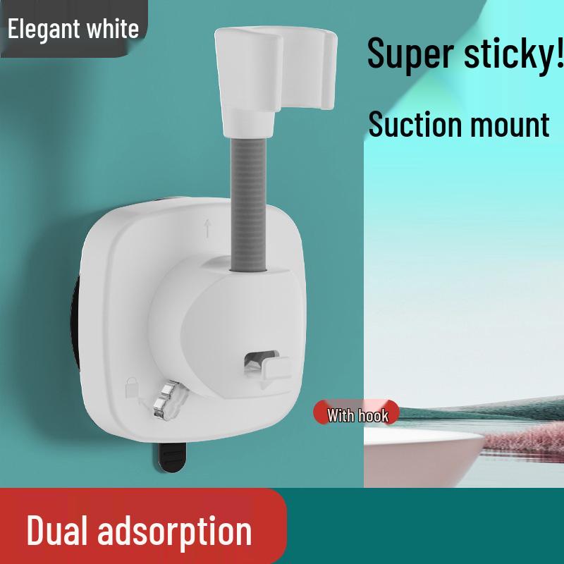 Adjustable Punch-Free Suction Cup Shower Head Holder - Secure & Versatile Bathroom Solution