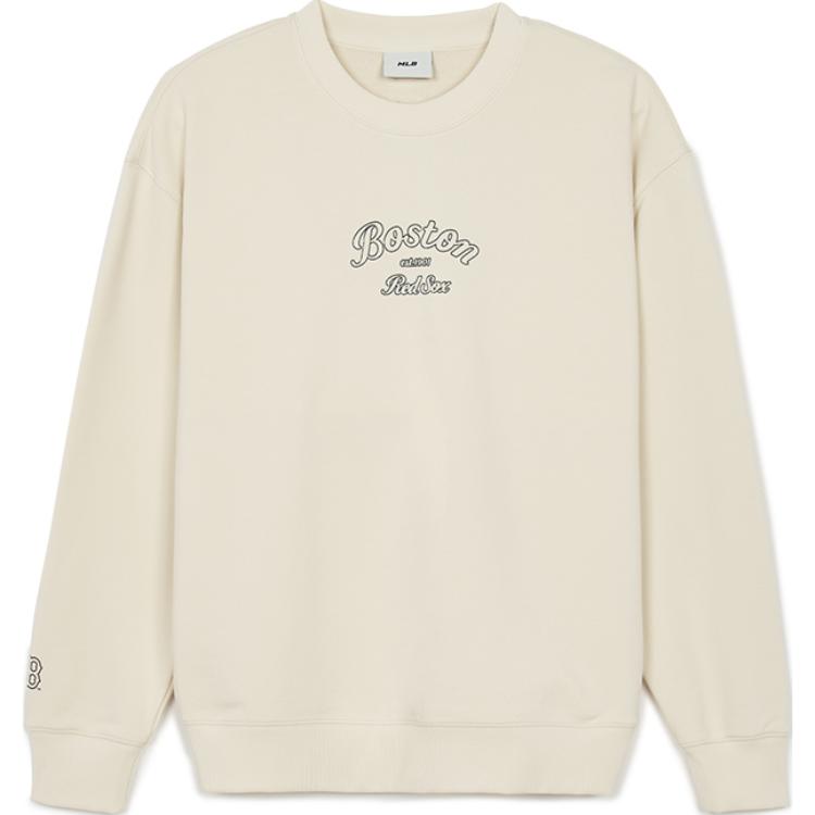 New MLB Boston Red Sox Sweatshirt Unisex Hemp Cream 3AMTN1044-43CRM