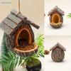 Natural Bark Bird House – Weatherproof Hanging Bird Nest Feeder For Wild Birds  Garden Decoration