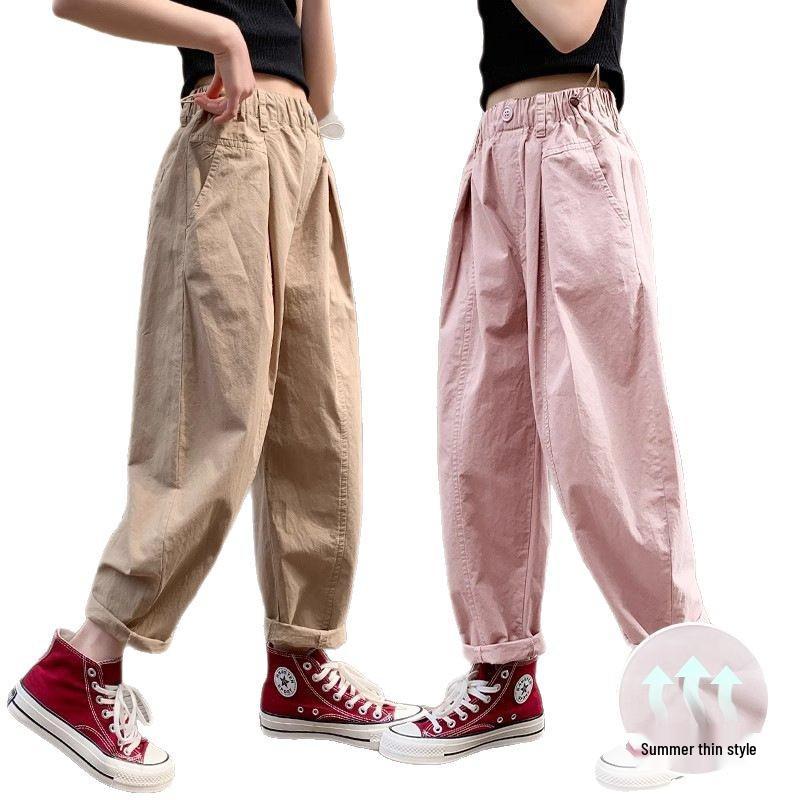 Girls' Quick-Dry Summer Casual Pants 2025 - Loose, Mosquito-Proof for Big Girls