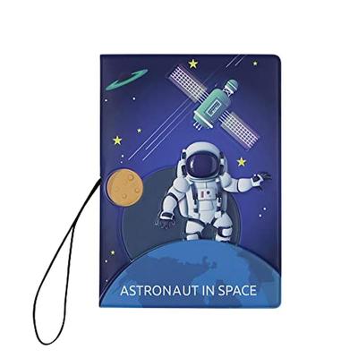 Creative Astronaut Passport Cover Travel Accessories Waterpfoof Covers On The Passport with Elastic Bands