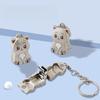 Compact Foldable Nail Clippers Keychain