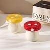 Cute Mushroom Ceramic Toothpick Holder Cotton Swab Storage Jar for Home Living Room Desktop Organizer