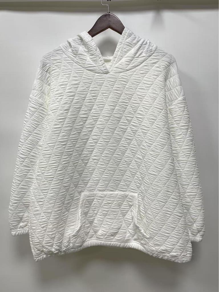 2025 European & American Women's Casual Solid Color Hooded Sweatshirt - Autumn/Winter Collection