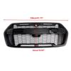 2019-2025 Ford Transit MK8 Raptor Style Grille Gloss Black Front Bumper Replacement Grill