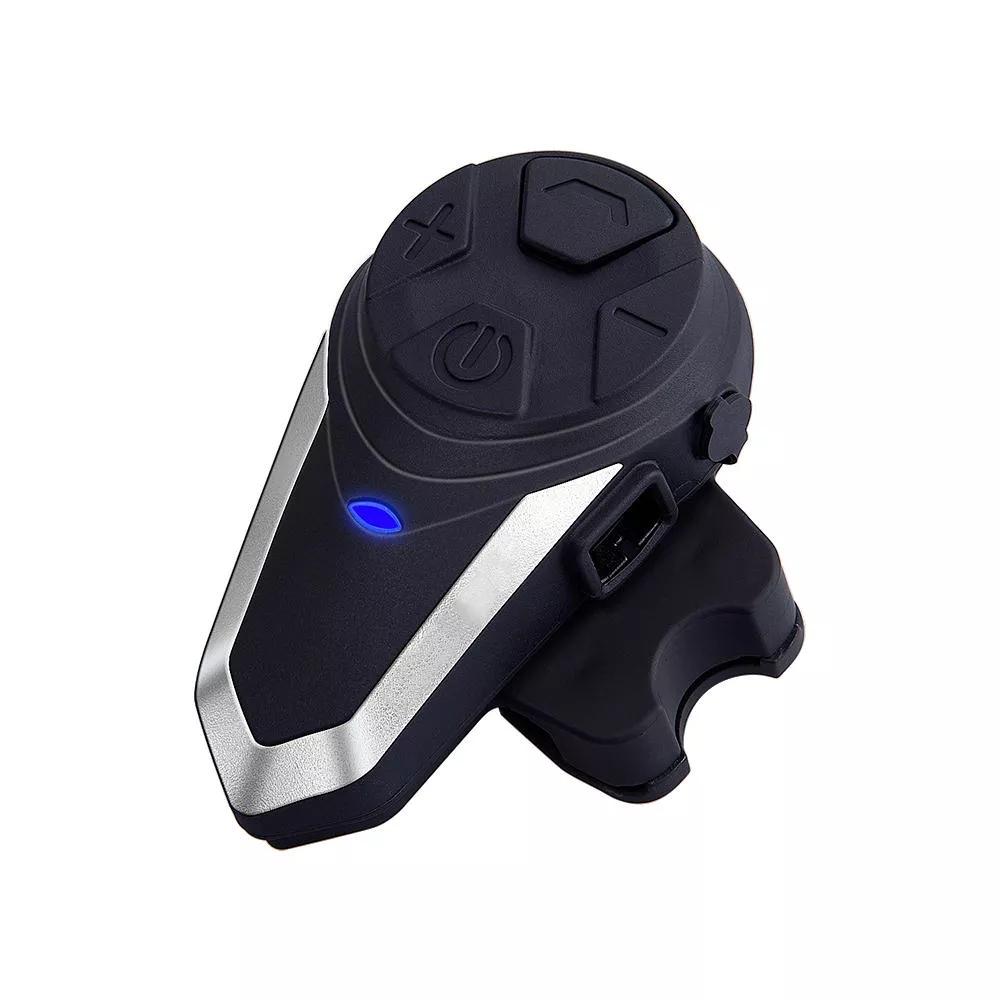 BT-S3 Intercom Motorcycle Helmet BT Headset Headphones Motorbike Communication System чёрный