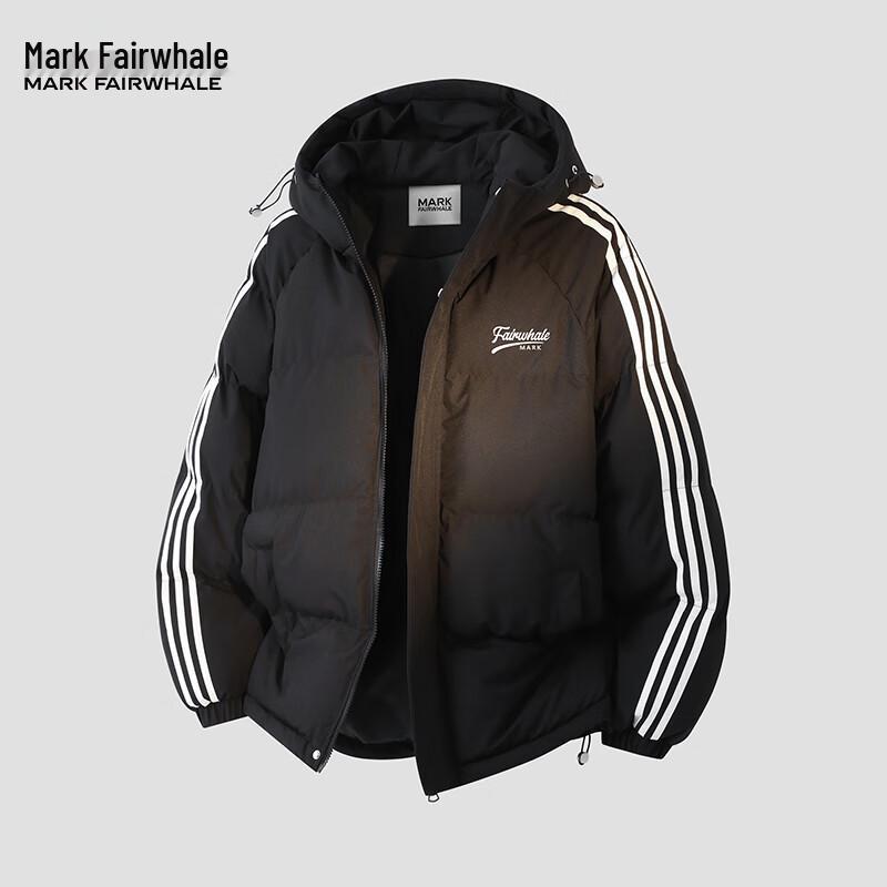 Mark Fairwhale Herren Dreistreifen Kapuzen Steppjacke