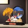 Resin Lucky Cat Money Tree Sand Art Decor Office Living Room TV Cabinet Bar Shelf Gift