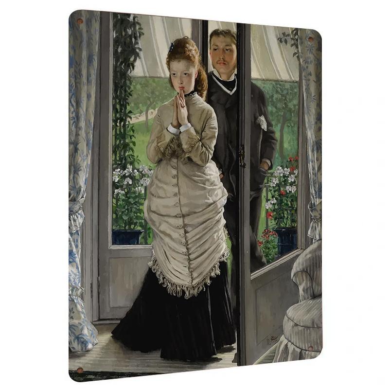 

Custom Vintage Character Metal Wall Art European Living Room Decorative Painting 20x30cm（7.8x11.8inch）